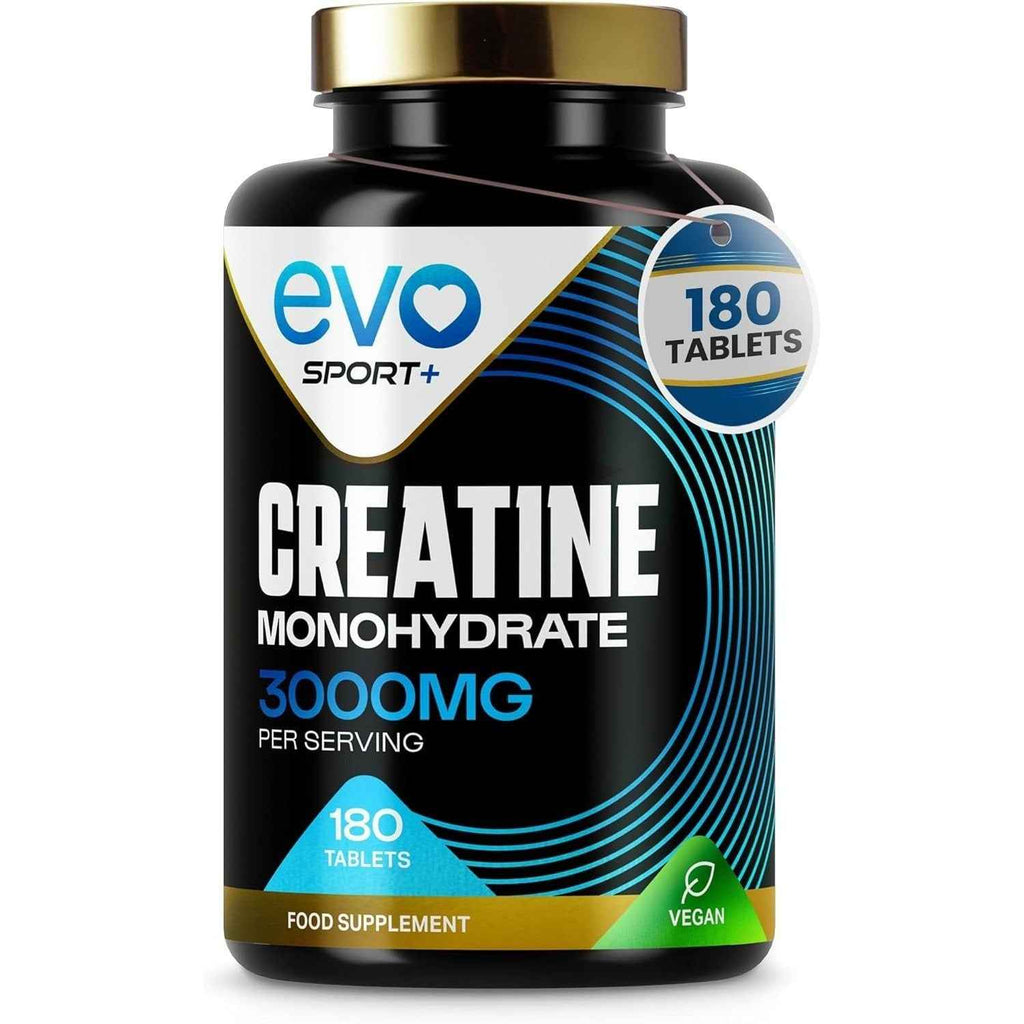 Creatine Monohydrate Tablets 3000mg - 180 Creatine Tablets | Unflavoured Gym Supplement & Powder Alternative for Men & Women | Muscle Mass & Exercise Recovery | Vegan, Keto & Made in UK