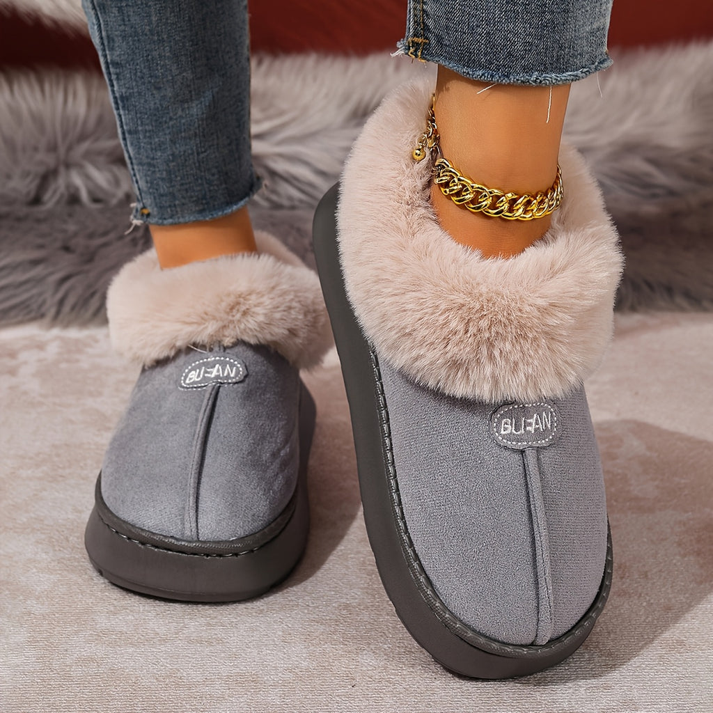 Cozy Plush Home Slippers Warm NonSlip CloudSoft Comfort - IRON GODDESS
