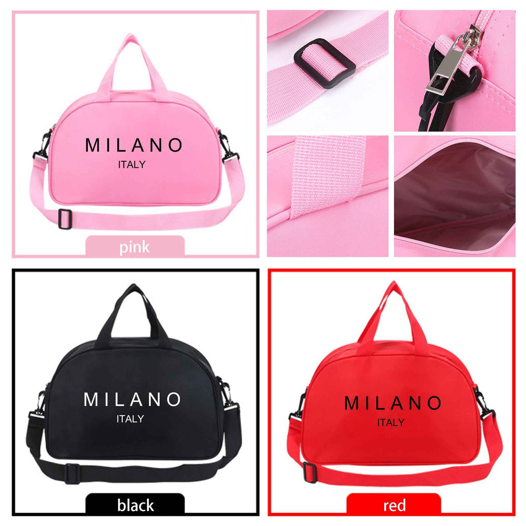 [Italy-Inspired | Lightweight] Lightweight, Stylish Milano Italy-Inspired Duffle Bag for Girls | Adjustable Strap, Foldable | Ideal for Travel, Gym, Yoga & Weekend Getaways