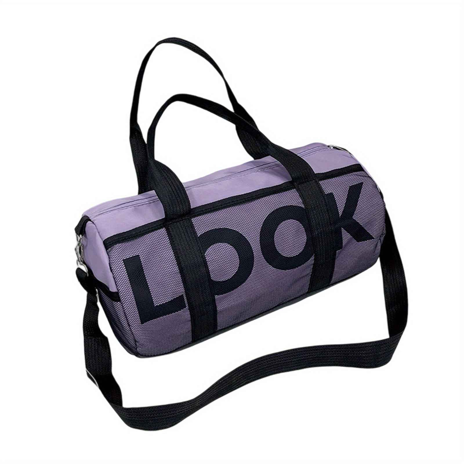 Large Gym Bag with Wet/Dry Compartments - Heavy-Duty Nylon Duffle, Sturdy Handles & Adjustable Shoulder Strap for Gym, Travel, Yoga, Workout - Spacious Fitness Bag for Clothes, Shoes, Towels - Ideal for Men & Women, Travel Gear Carrier, Sleek Design, Robu