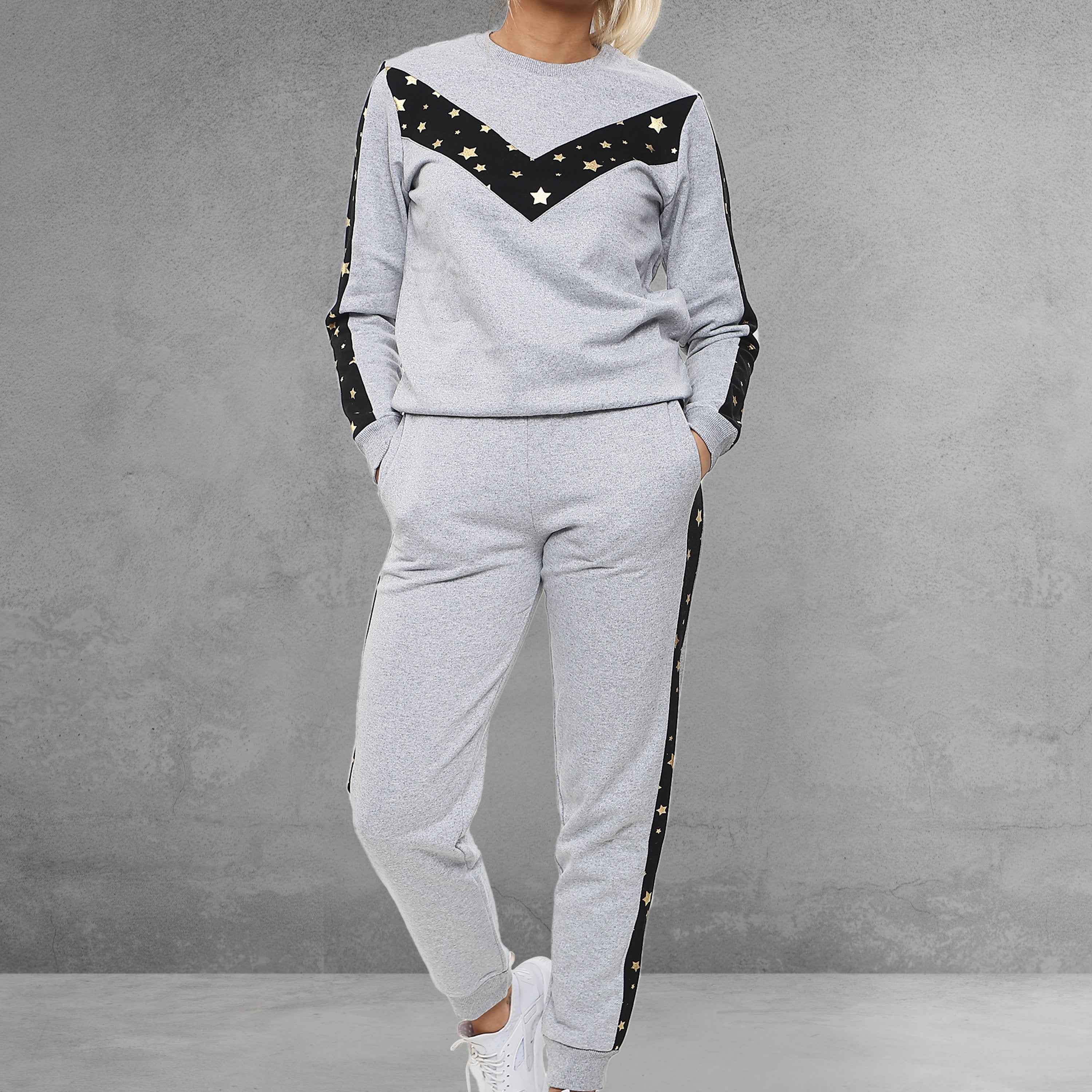 Love My Fashions Women'S Two-Piece Tracksuit Set – Casual Loungewear Co-Ord with Long Sleeve Top & Jogging Bottoms, Soft Fit Activewear for Gym, Travel & Everyday Wear