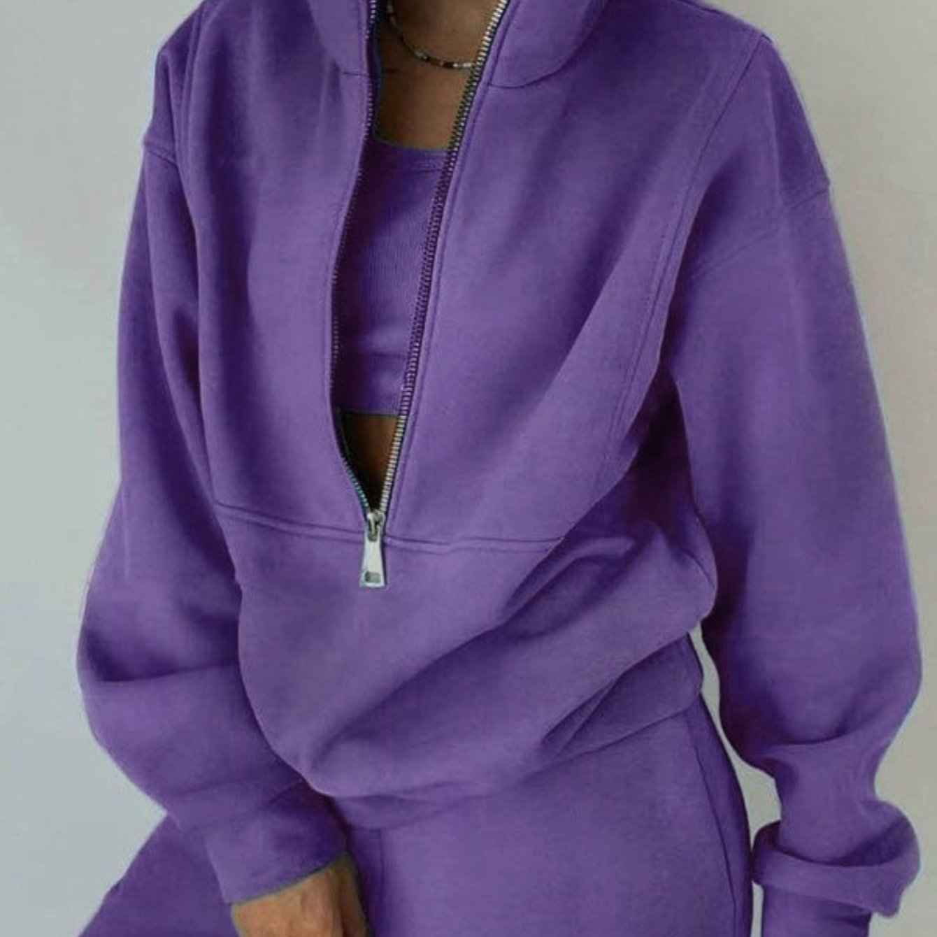 2025 Spring European and American Women'S Clothing Two-piece Sweater Fleece s Street Casual Fashion Suit Women, Streetwear Set, Casual Wear, Modern Streetwear, Trendy Fashion, Cozy Knitwear