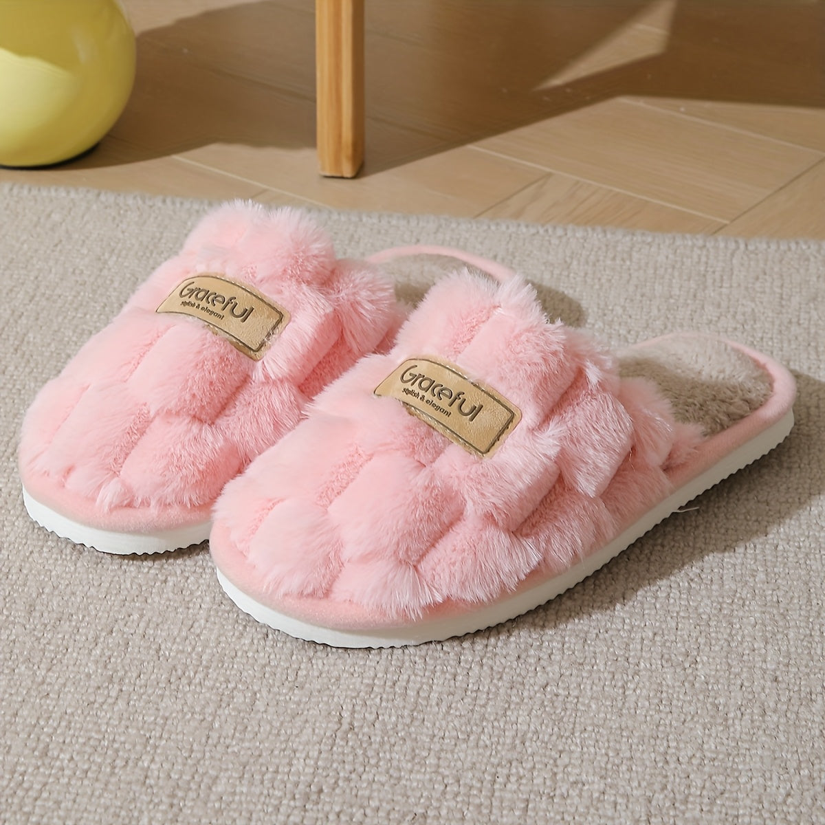 Cozy Plush Womens Slippers Warm NonSlip Comfort - IRON GODDESS