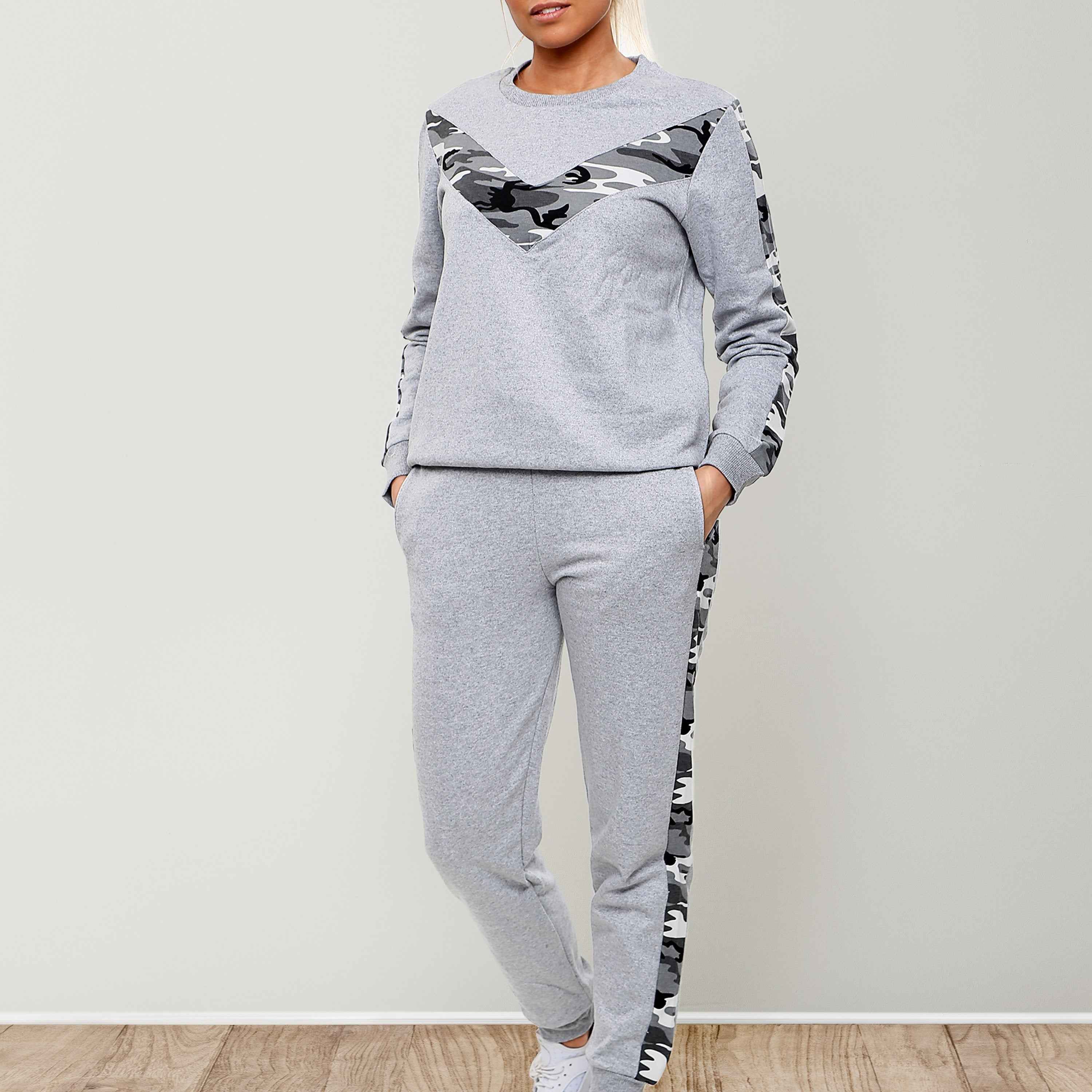 Love My Fashions Women'S Two-Piece Tracksuit Set Long Sleeve Top and Jogger Bottoms with Pockets, Casual Lounge Wear & Activewear Outfit