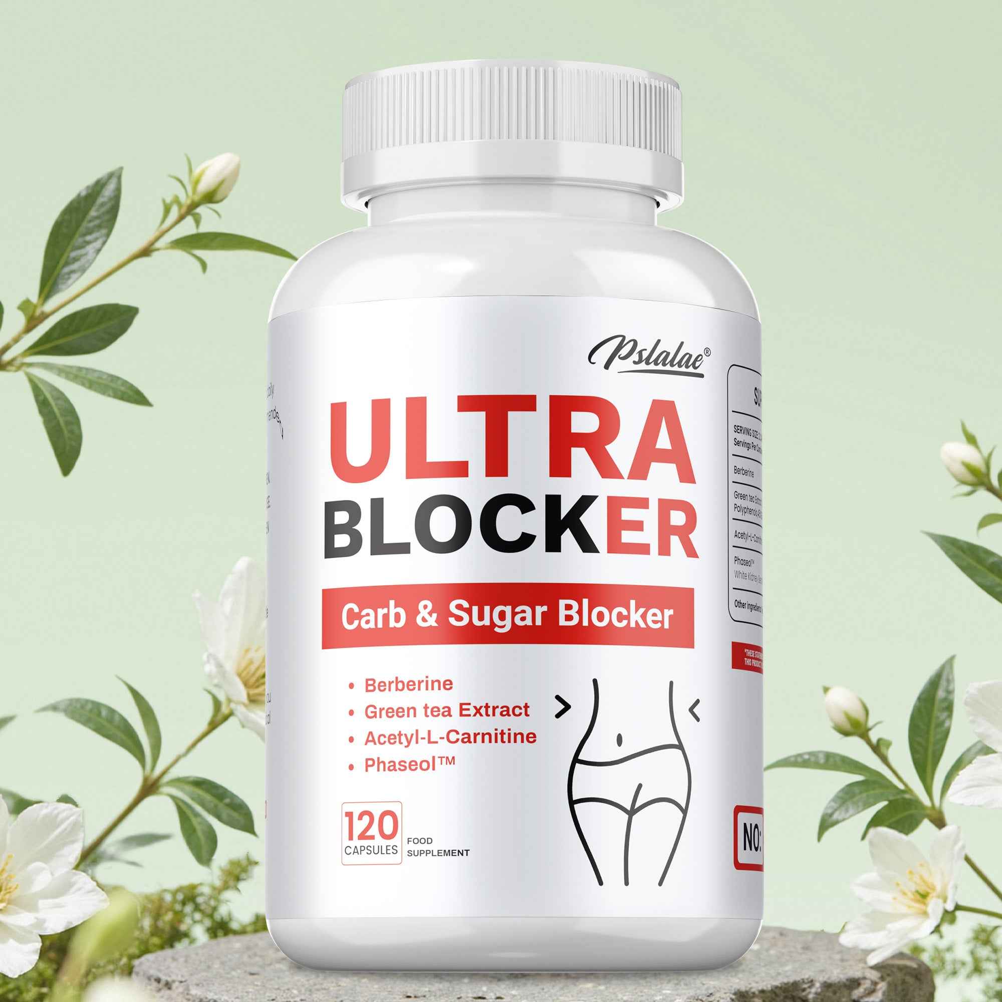 Ultra Blocker - Promotes Digestive, Prostate Health, Support Metabolism & Weight Loss, Appetite Suppressant - Premium Formula, Easy To Swallow - 120pcs