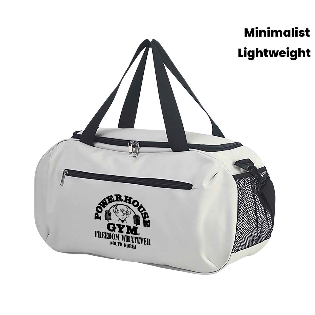 Power House Gym Duffel Bag - Large Capacity, Lightweight, Machine Washable Oxford Fabric, Adjustable Top Handle, Reinforced Handles, Ideal for Fitness Training & Yoga, Gym Gear Bag | Minimalist Style | Adjustable Strap Bag