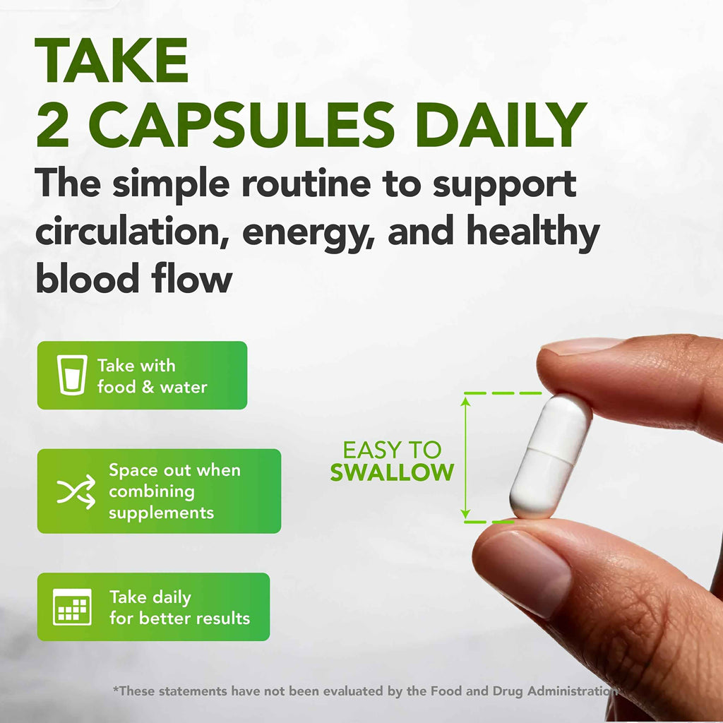 Nitric Oxide Supplements, Male Vitality, Promote Healthy Blood Circulation, Delay Fatigue, Contain L-arginine And L-citrulline, Dietary Supplements for Heart Health, 60 Capsules