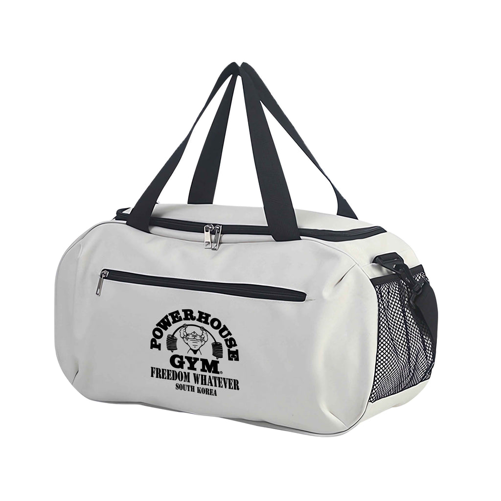 Power House Gym Duffel Bag - Large Capacity, Lightweight, Machine Washable Oxford Fabric, Adjustable Top Handle, Reinforced Handles, Ideal for Fitness Training & Yoga, Gym Gear Bag | Minimalist Style | Adjustable Strap Bag