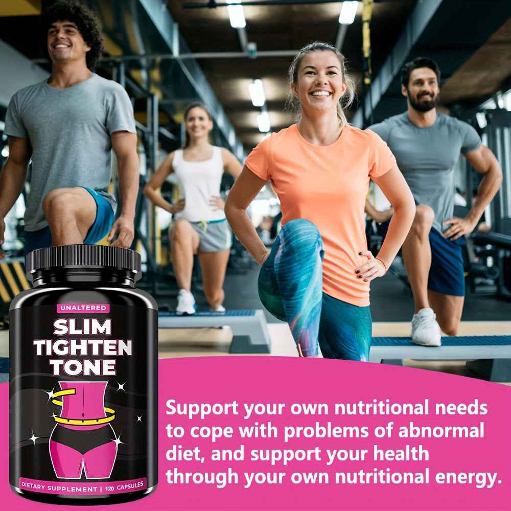 120 Capsules SLIM TIGHTEN TONE Women'S Health Supplement with CLA & Safflower Oil - 2400 for MG Per Serving, Body Tone & Formula, Heart Health Support, Menopause Symptoms Relief, Dietary Capsules for Women, Fitness & Wellness, Pure Ingredients