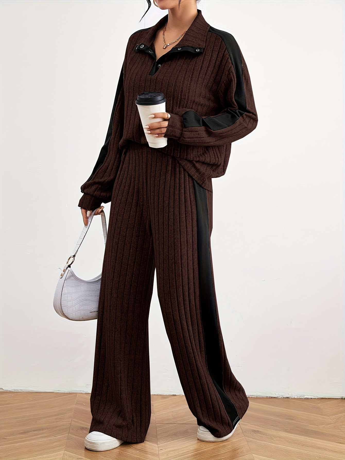 Effortless Chic Womens Casual Loungewear Sweat Set - IRON GODDESS