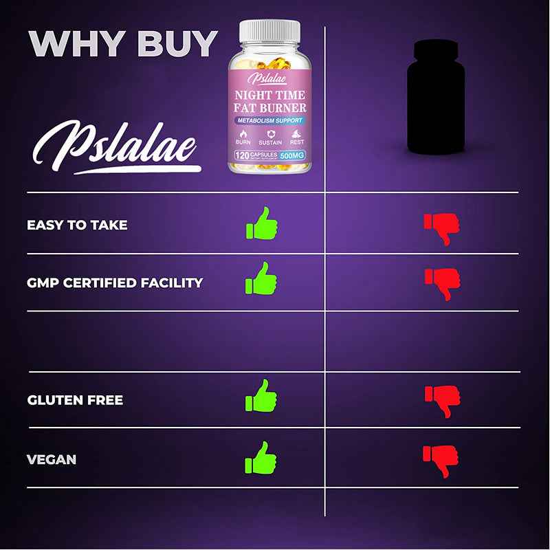 Night Time Fat Burner - Appetite Suppressants - Night-Time Fat Burner for Women & Men - Metabolism Booster Weight Loss Pills Menopausal use, feminine care,Regulate ph balance -120pcs