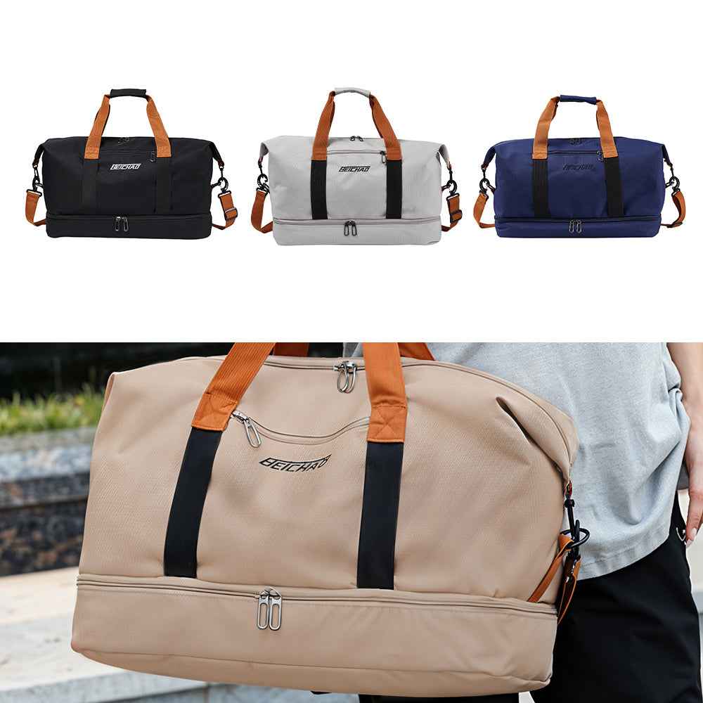 Ladies/Men'S Large Capacity Travel Luggage, Sports Luggage, Gym Handbag, Weekend Shoulder Bag, Overnight Bag, Lightweight Sports Travel with Shoes, Cabin Shoulder Bag, Handbag