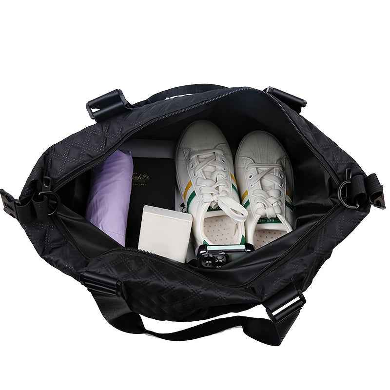 Unisex Gym Bag - Durable Nylon Crossbody Travel Duffel with Multiple Compartments, Adjustable Strap & Zipper Closure for Men & Women, Casual Style for Short Trips, Business, and Everyday Use, Gym Bag, Versatile Carryall, Sleek Design, Sturdy Construction,