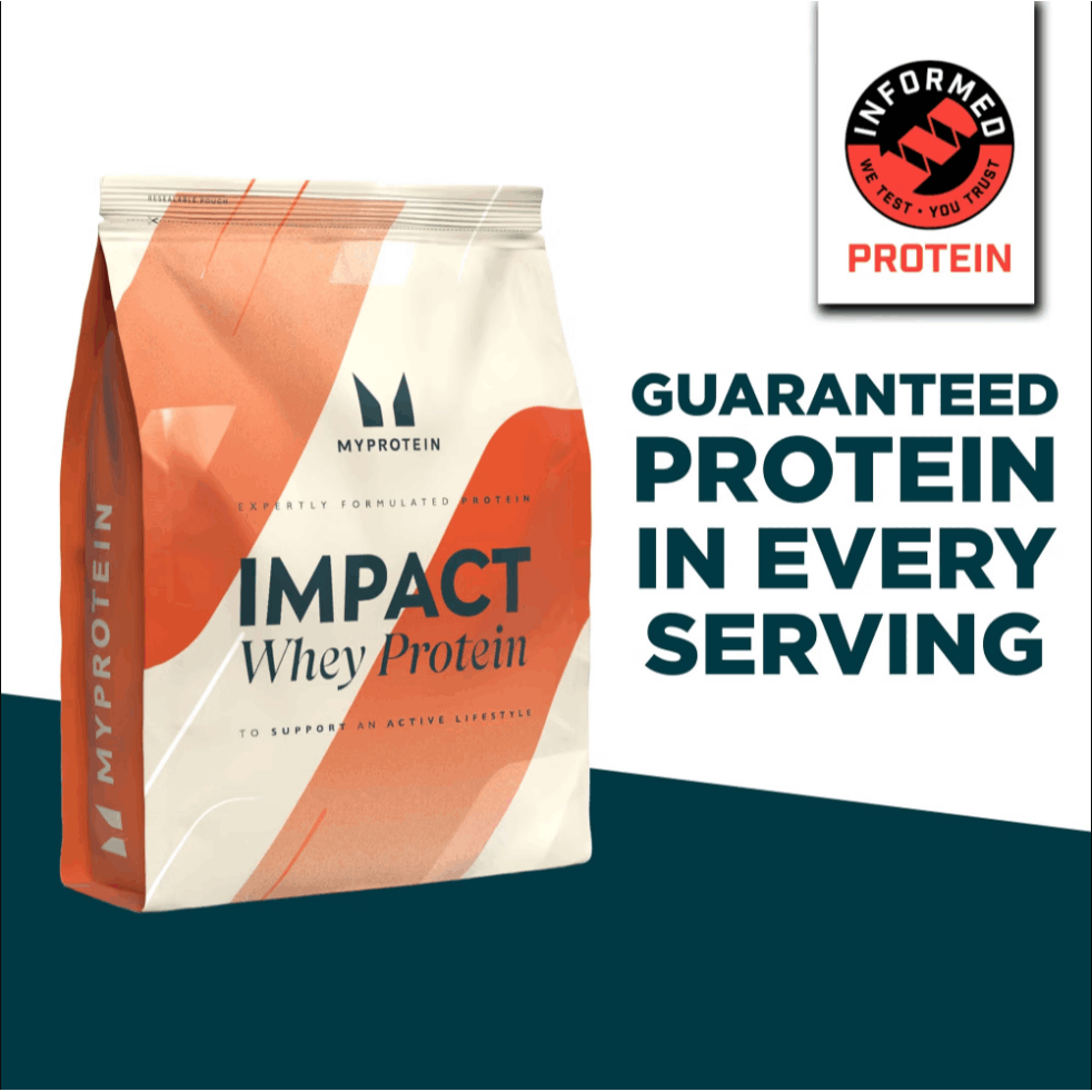 Myprotein Impact Whey Protein Powder, 250g, 23g Protein under 115kcal per serving, with BCAAs, Muscle Grow, Fitness & Workout, Sports Nutrition, Bulking, Gym Essentials