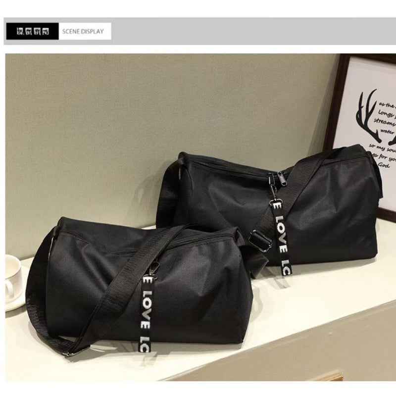 Men'S & Women'S Outdoor Fitness Yoga Bag - Large Capacity Multifunctional Sports Storage with Adjustable Nylon Straps, Durable Polyester for Gym, Training, Travel - Black, Versatile Carryall, Sleek Design, Sturdy Construction