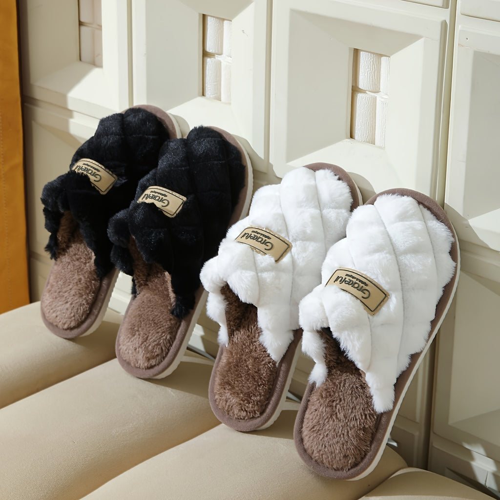 QEEDUOOF Cozy Plush HalfSlippers Winter Comfort for All - IRON GODDESS