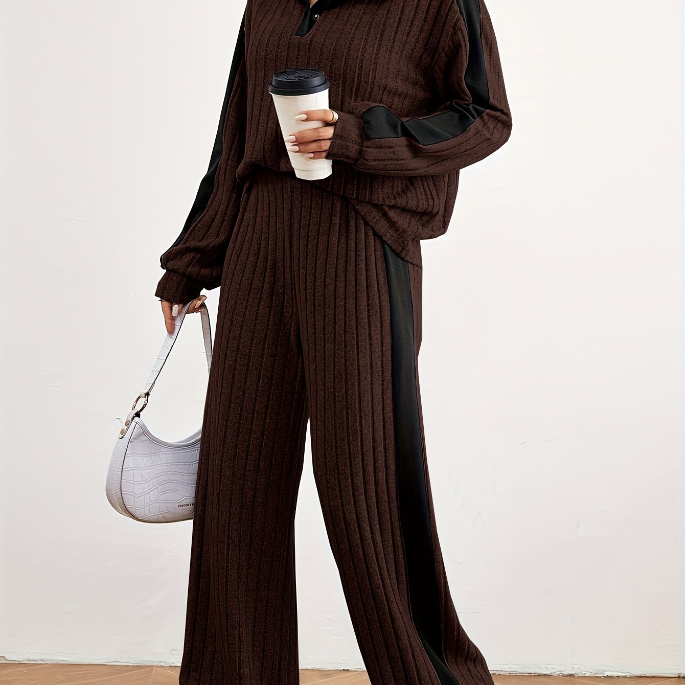 Effortless Chic Womens Casual Loungewear Sweat Set - IRON GODDESS
