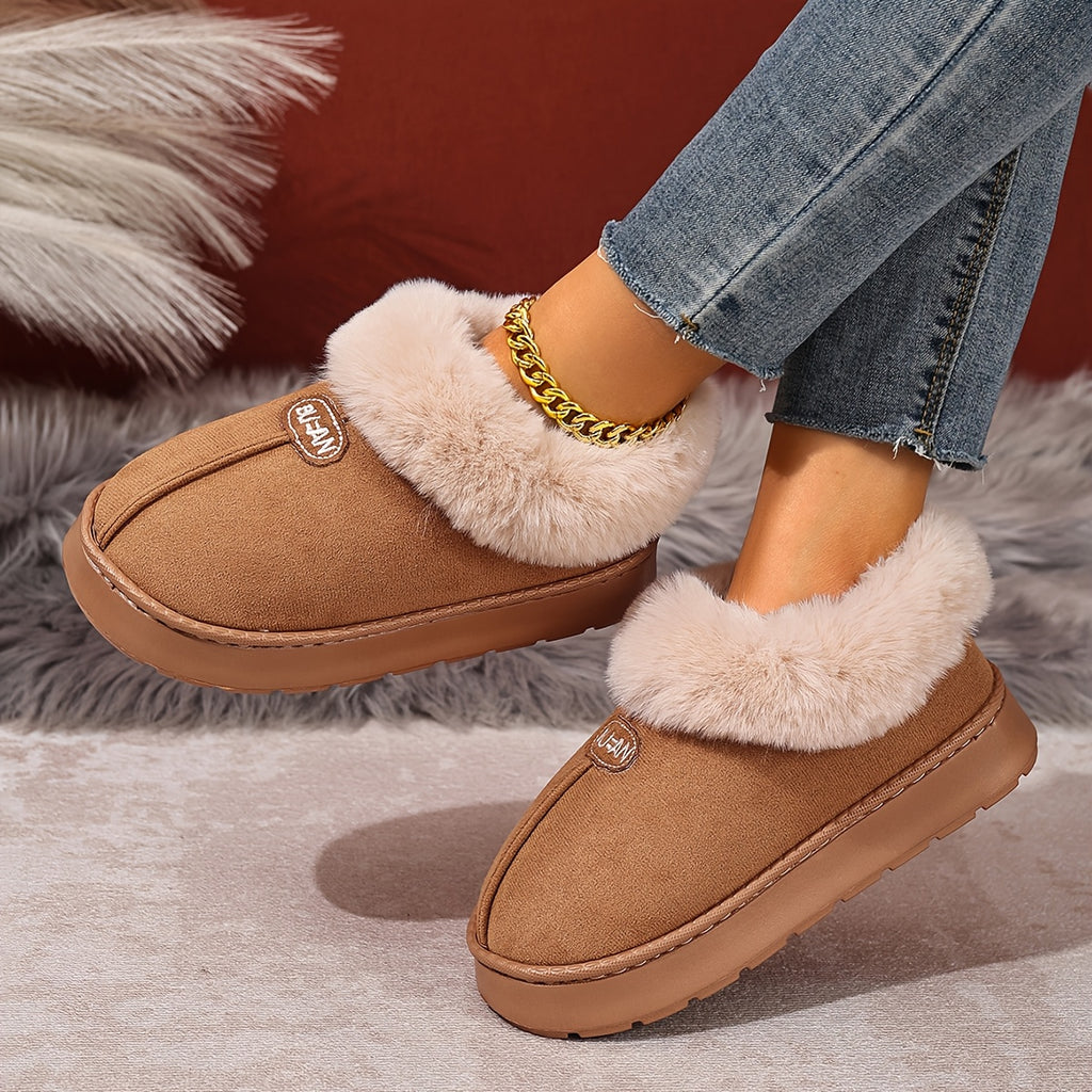 Cozy Plush Home Slippers Warm NonSlip CloudSoft Comfort - IRON GODDESS