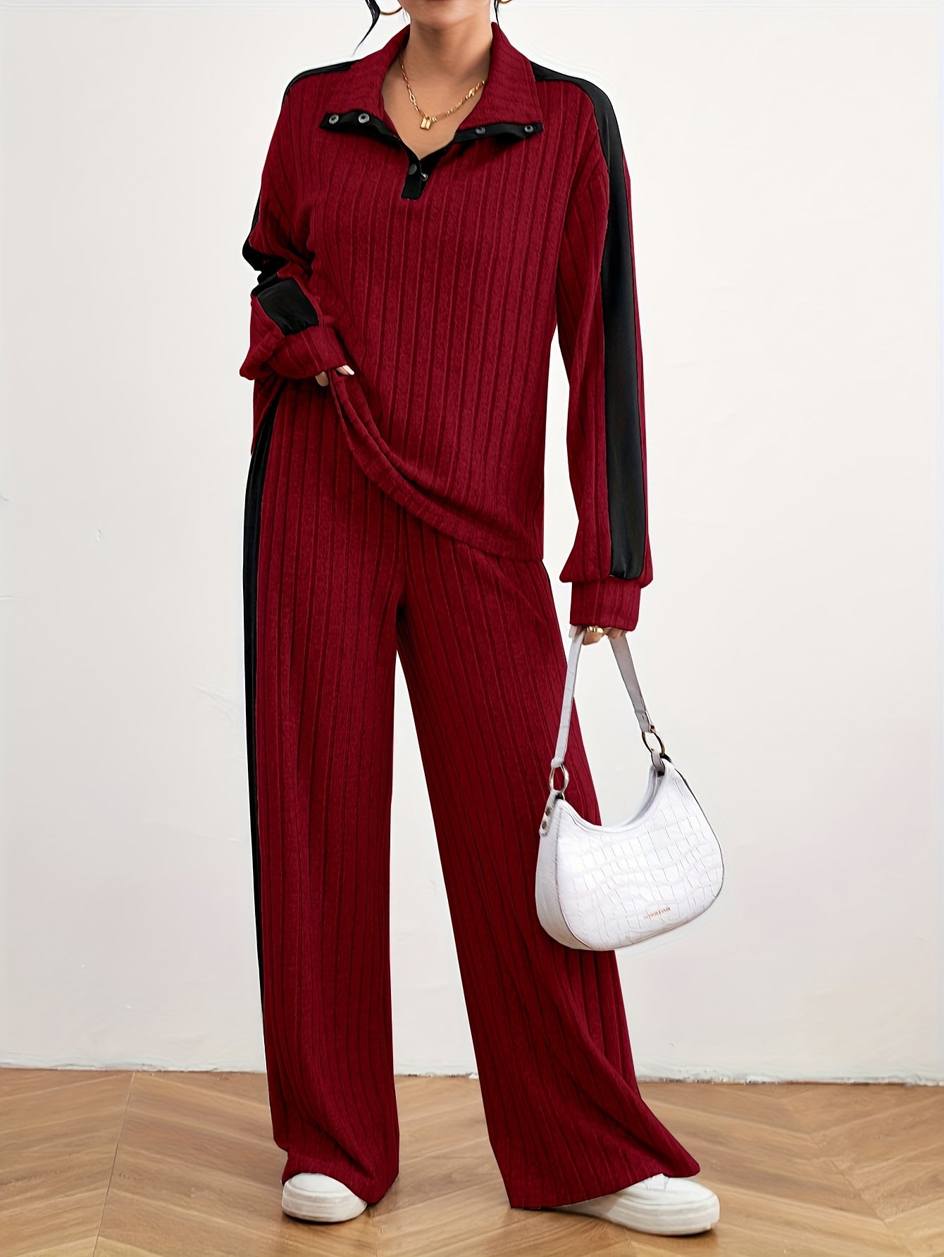 Effortless Chic Womens Casual Loungewear Sweat Set - IRON GODDESS