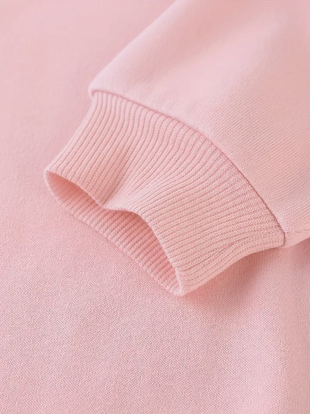 2pcs Women's GUESS Logo Oversized Pink Sweatsuit Set - Y2K White Lettering Matching Joggers & Sweater, All-Season Casual Outfit, Machine Washable Round Neck Tracksuit (Pink/Black) - Iconic Brand Collaboration - IRON GODDESS