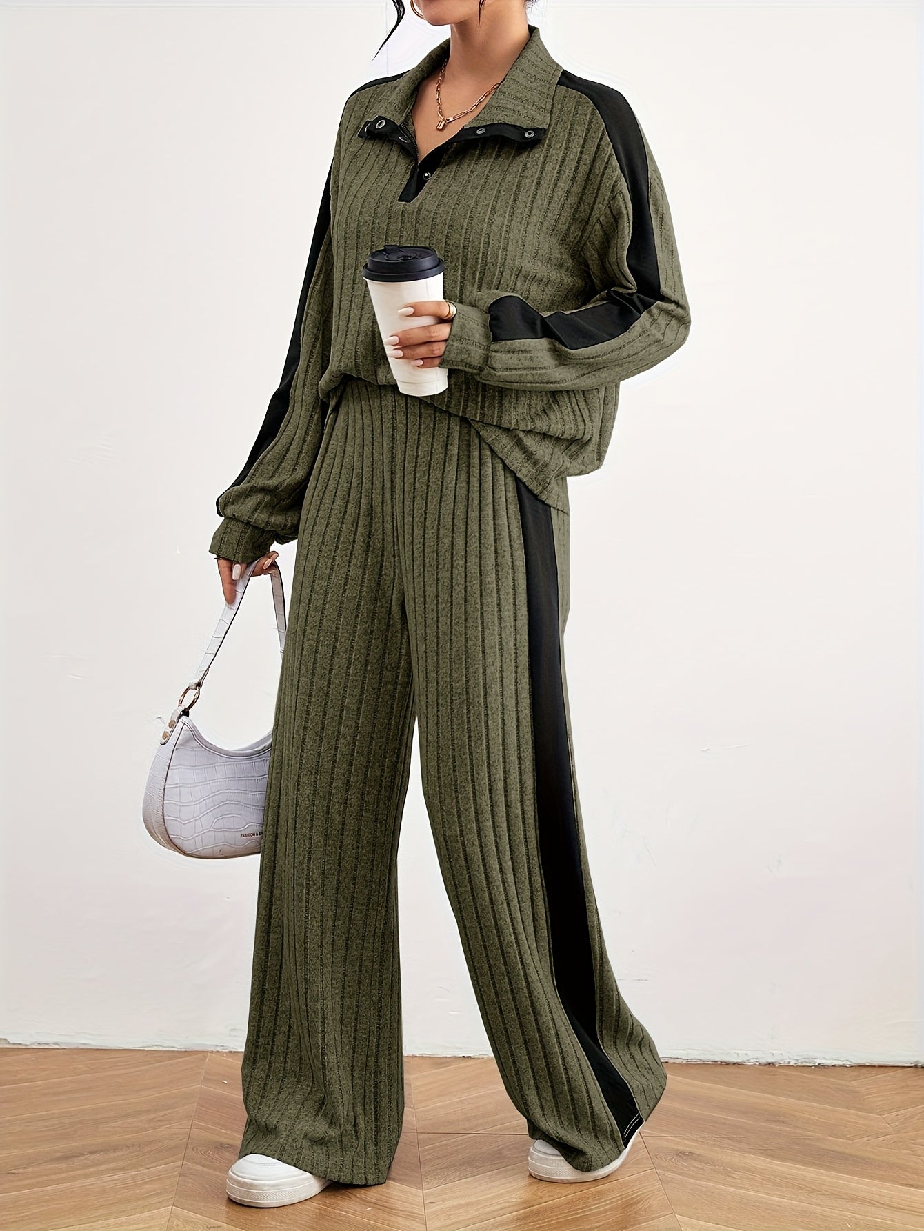 Effortless Chic Womens Casual Loungewear Sweat Set - IRON GODDESS