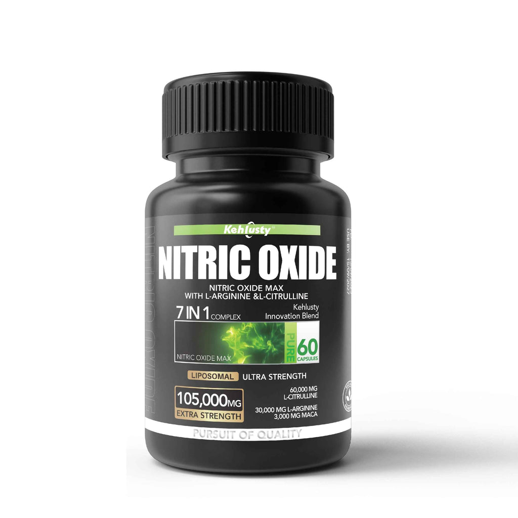 Nitric Oxide Supplements, Male Vitality, Promote Healthy Blood Circulation, Delay Fatigue, Contain L-arginine And L-citrulline, Dietary Supplements for Heart Health, 60 Capsules
