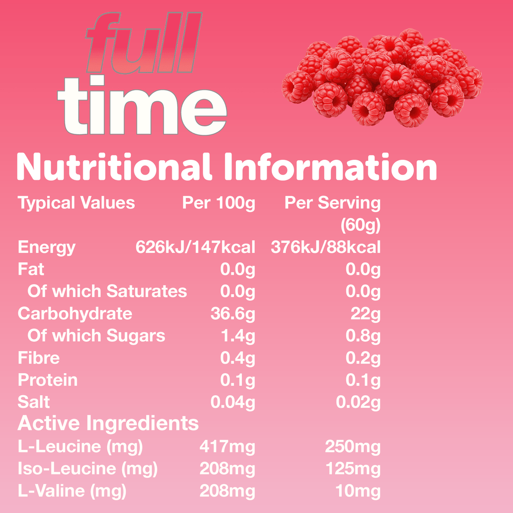 VOW Full Time x 12 Sachets – BCAAs for Recovery + Energy Boost – Supports Muscle Recovery, Endurance & Performance – Convenient Sachets for On-the-Go Use