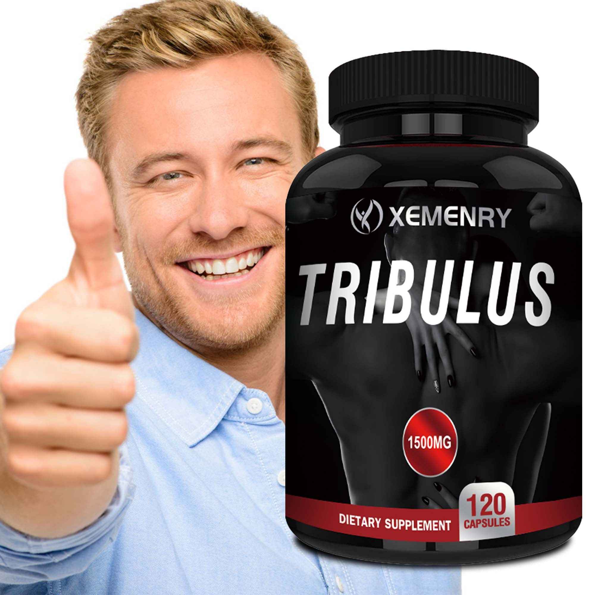 XEMENRY Tribulus 120 Capsules, 1500 for MG, Supports Healthy Fat Loss, Fitness Support, Bodybuilding Supplement, Easy to Take, Convenient Dosage, Pure, Quality Supplement, Herbal, Performance Booster, Active Lifestyle, Healthconscious, Vitamin And Supplem