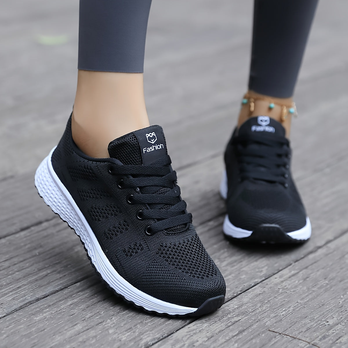 Lightweight Breathable Womens Mesh Casual Sneakers - IRON GODDESS