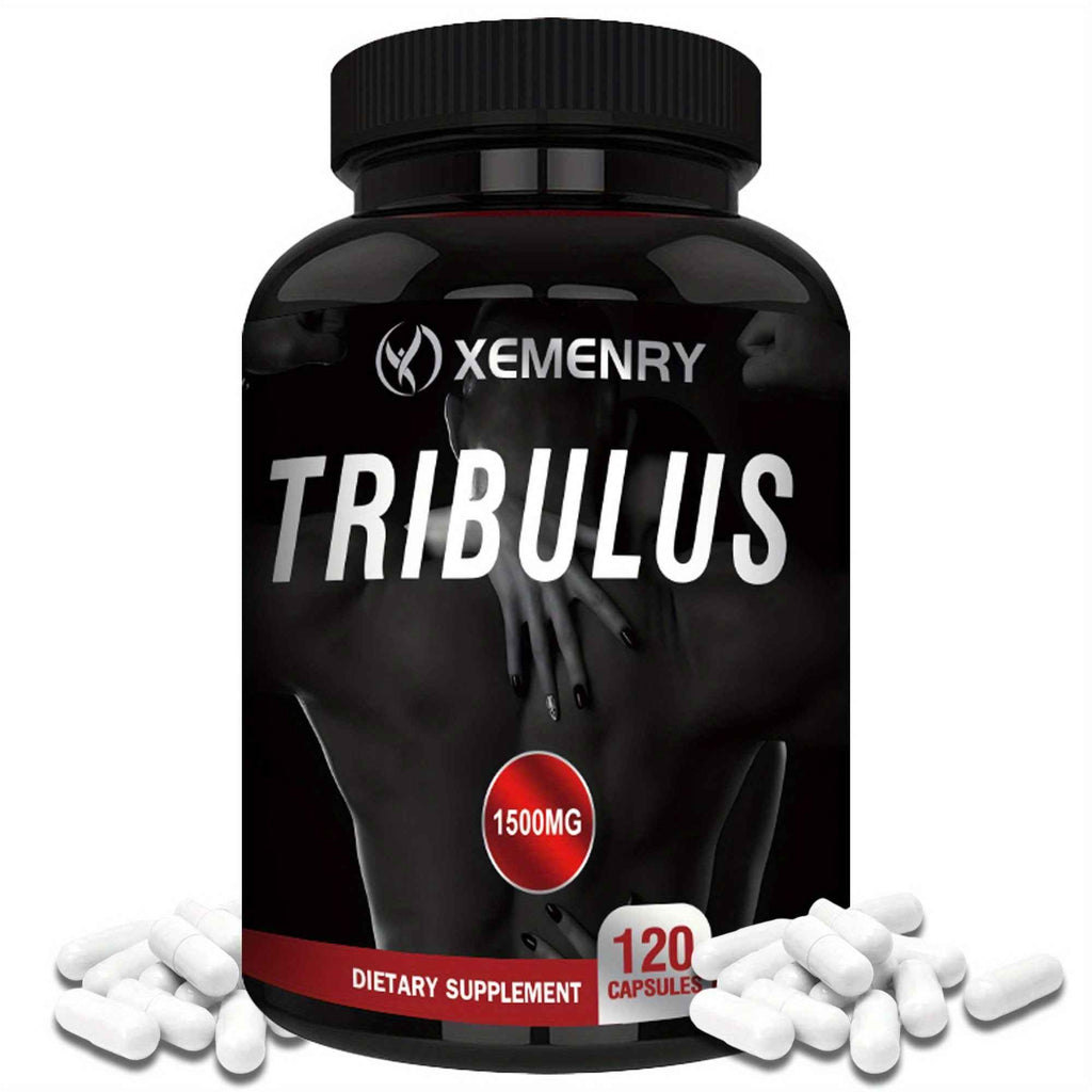 XEMENRY Tribulus 120 Capsules, 1500 for MG, Supports Healthy Fat Loss, Fitness Support, Bodybuilding Supplement, Easy to Take, Convenient Dosage, Pure, Quality Supplement, Herbal, Performance Booster, Active Lifestyle, Healthconscious, Vitamin And Supplem