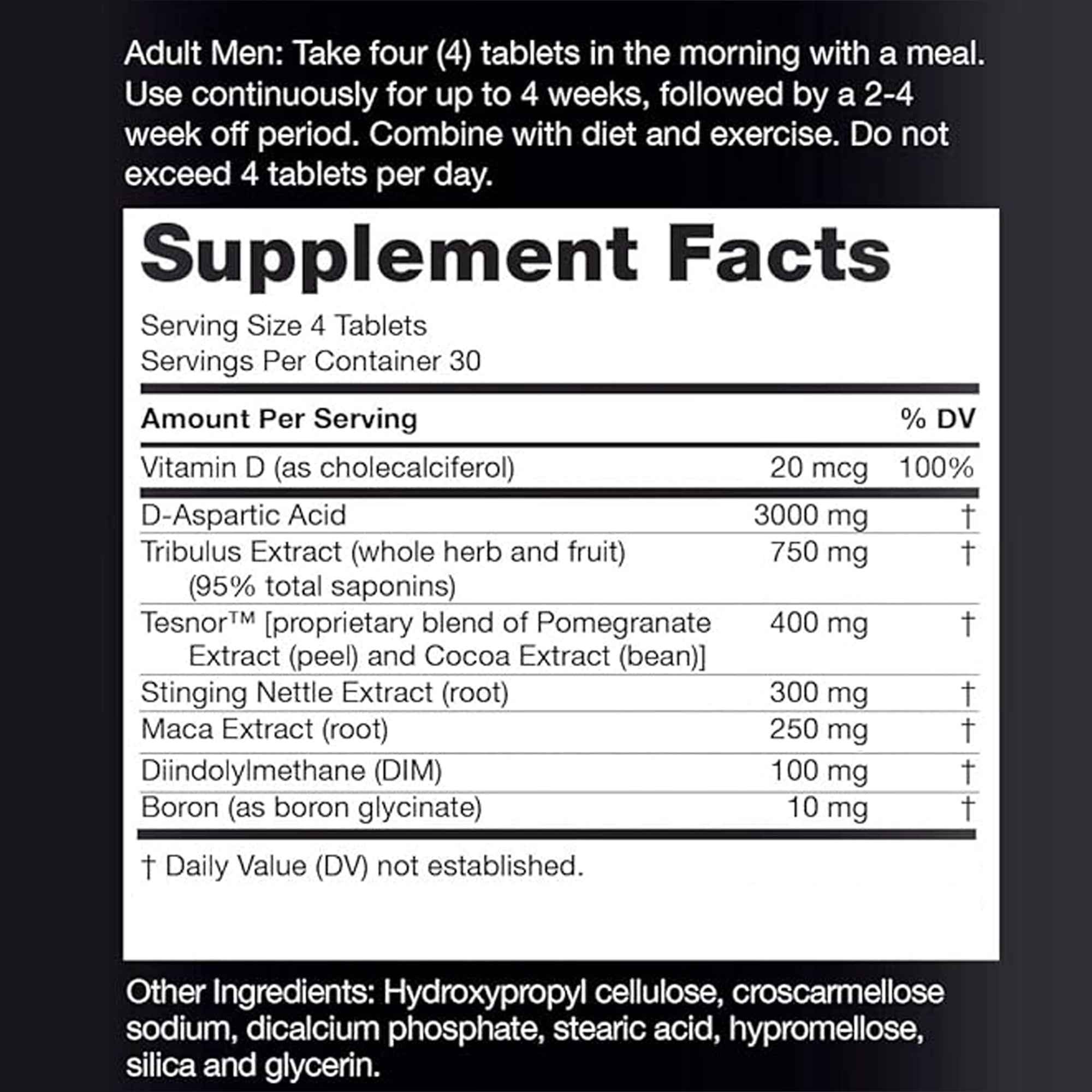 Total-T Ultimate - Aids in Improving Physical Performance, Supports Muscle Strength and Recovery, Men'S Health Support - with Maca, Stinging Nettle, Tribulus - 120pcs