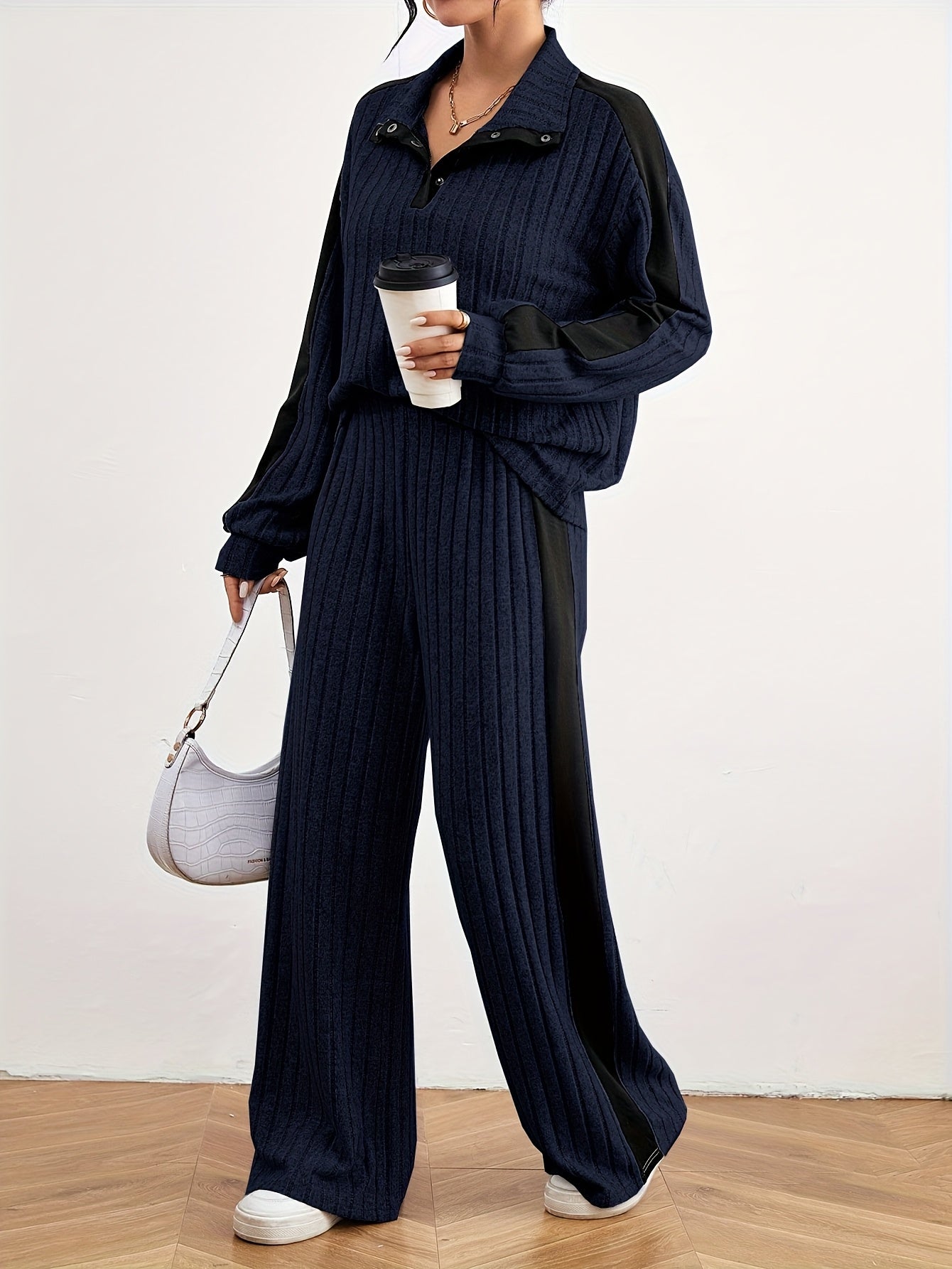 Effortless Chic Womens Casual Loungewear Sweat Set - IRON GODDESS