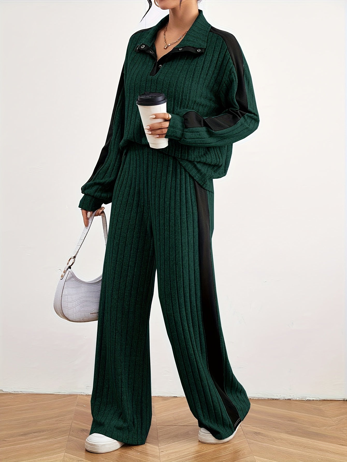 Effortless Chic Womens Casual Loungewear Sweat Set - IRON GODDESS