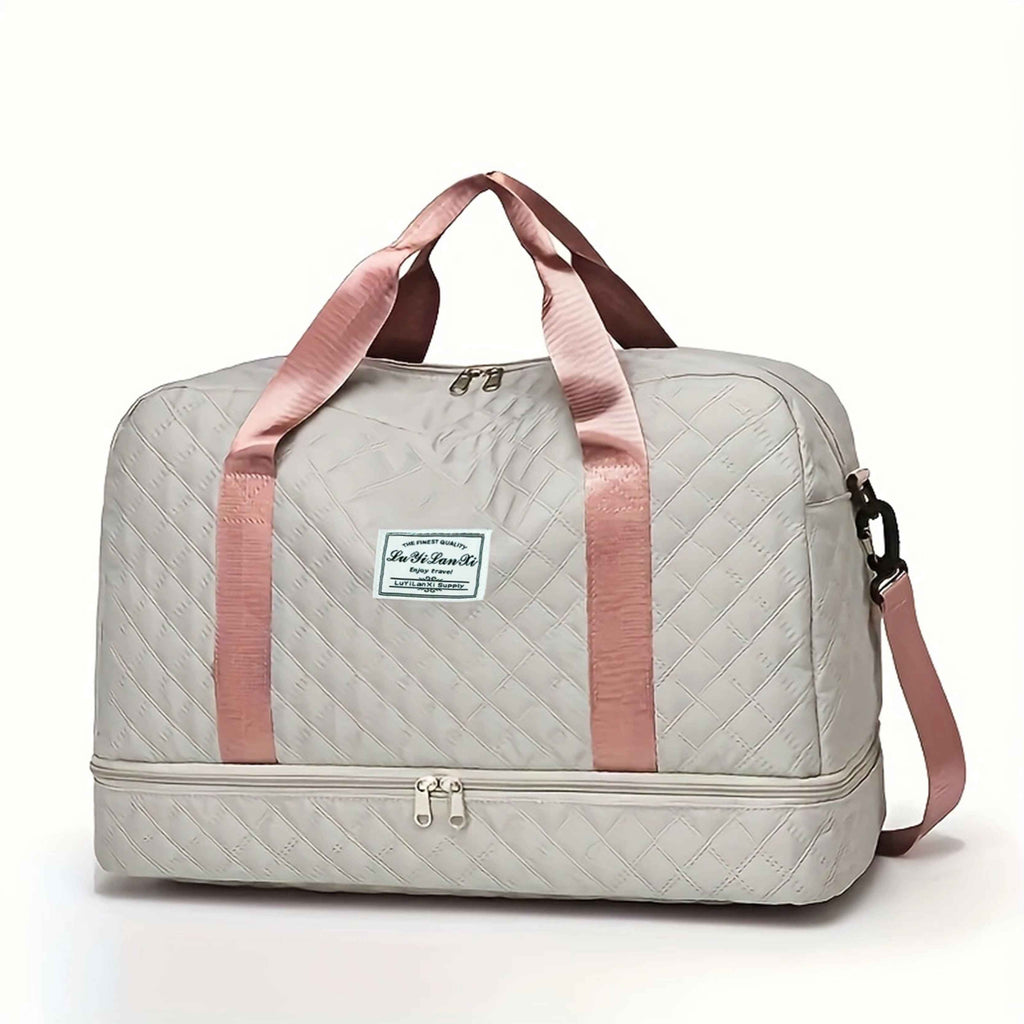 [Luxury Tote Bag] Luxury Oversized Tote Bag | Stylish and Practical Compartment Design, Multi-Functional Carry with Wet-Dry Separation and Convenient Side Pocket, Suitable for Travel and Fitness Activities