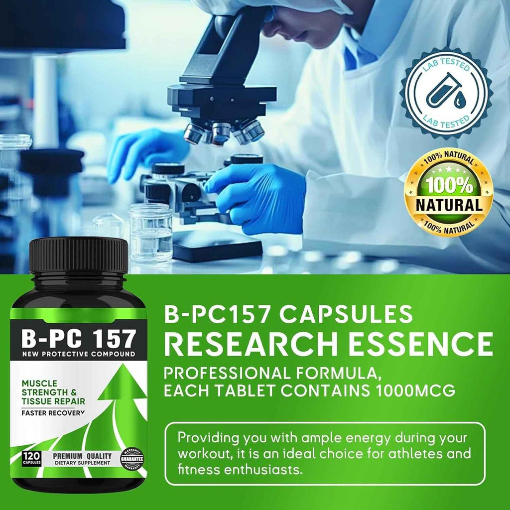 B-PC 157 Peptide Capsules, New Protective Compound B-pc-157 1000mg,Non-GMO, Gluten-Free-120capsules