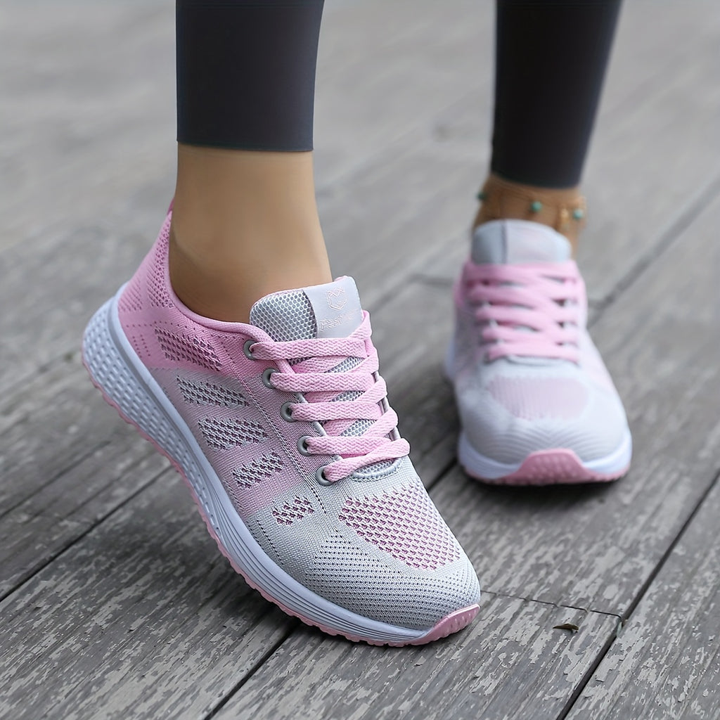 Lightweight Breathable Womens Mesh Casual Sneakers - IRON GODDESS