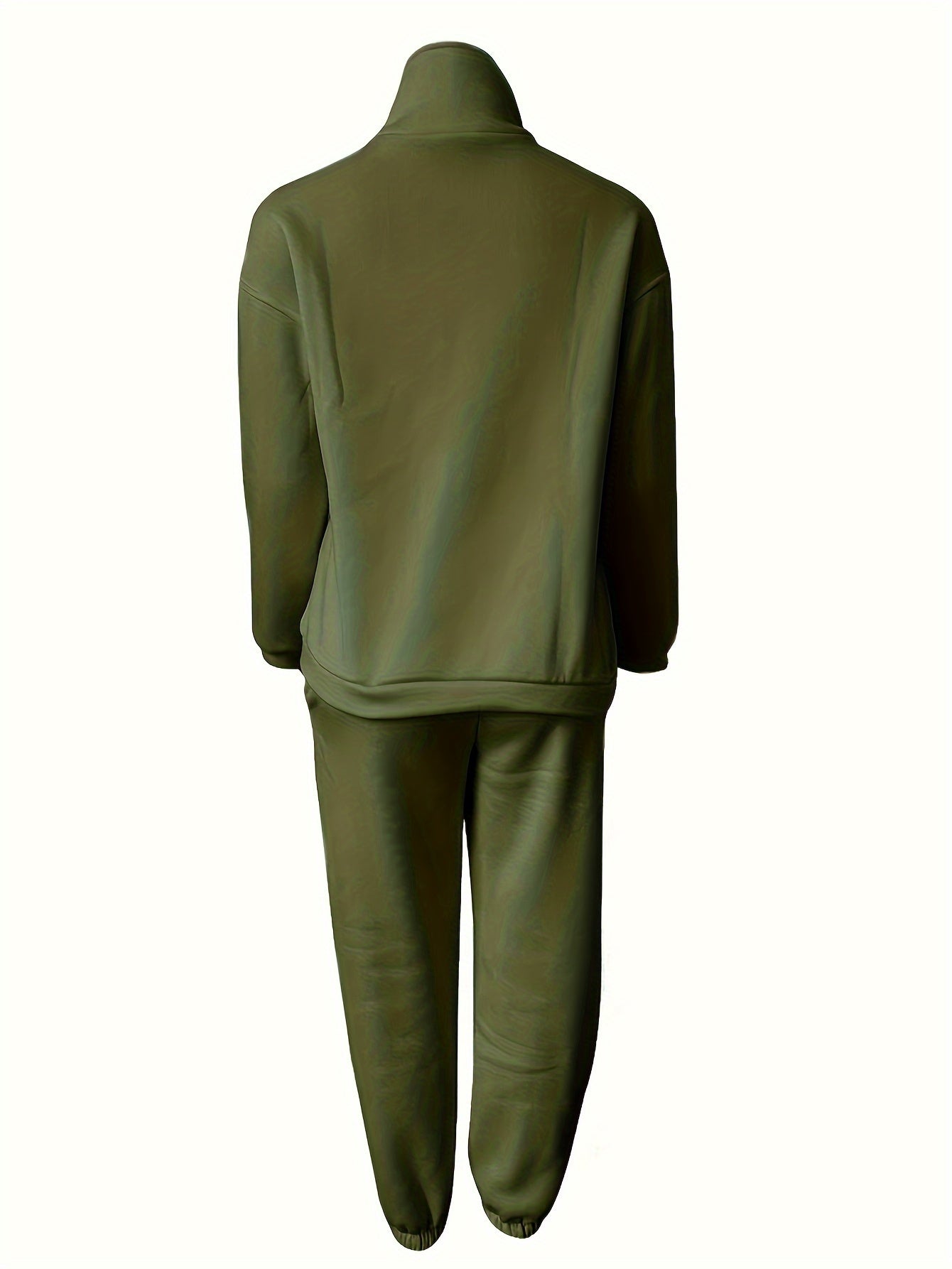 Womens Long Sleeve Zip Sweatshirt  Pants Set - IRON GODDESS