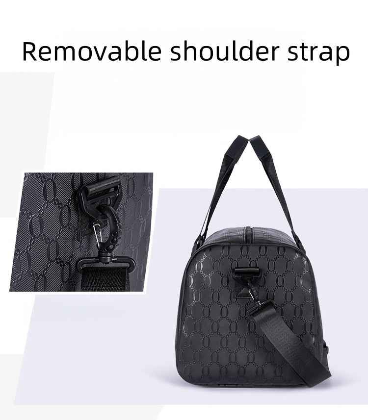 Men'S Large Tote Bag - Stylish Black Synthetic with Adjustable Shoulder Straps, Multiple Compartments & Tassel Detail, Perfect for Gym, Travel, and Everyday Use, Gym Bag, Versatile Carryall, Sleek Design, Durable Construction, Tote Bag Men, Travel Luggage