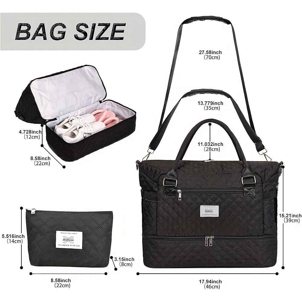 Leathario Ladies' Handbag, Gym Bag, Lightweight Handbag, Luggage Bag, Travel Bag, Essential For Travel, Ladies' Bag, Local Warehouse, Christmas/Halloween