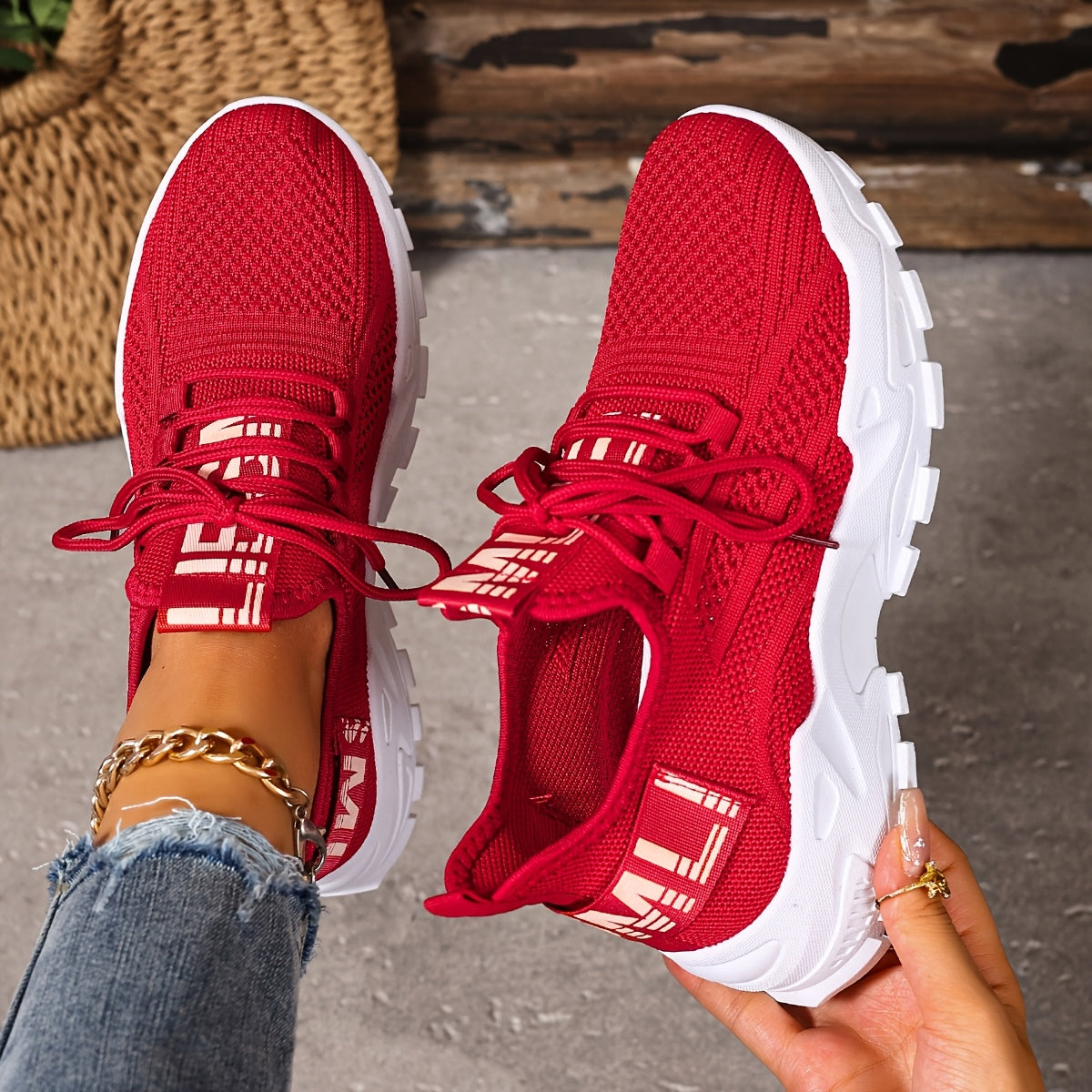 Lightweight Breathable Womens SlipOn Casual Sneakers - IRON GODDESS