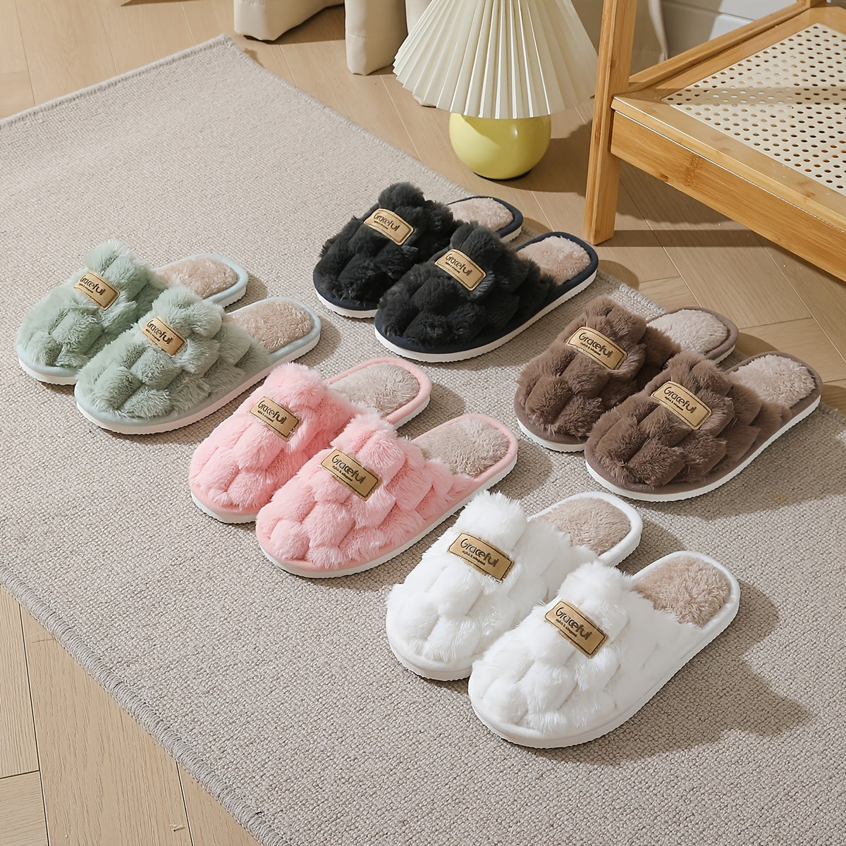 Cozy Plush Womens Slippers Warm NonSlip Comfort - IRON GODDESS