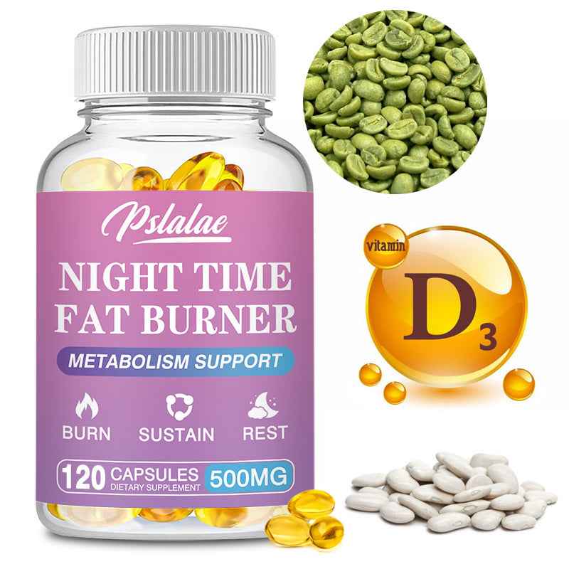 Night Time Fat Burner - Appetite Suppressants - Night-Time Fat Burner for Women & Men - Metabolism Booster Weight Loss Pills Menopausal use, feminine care,Regulate ph balance -120pcs