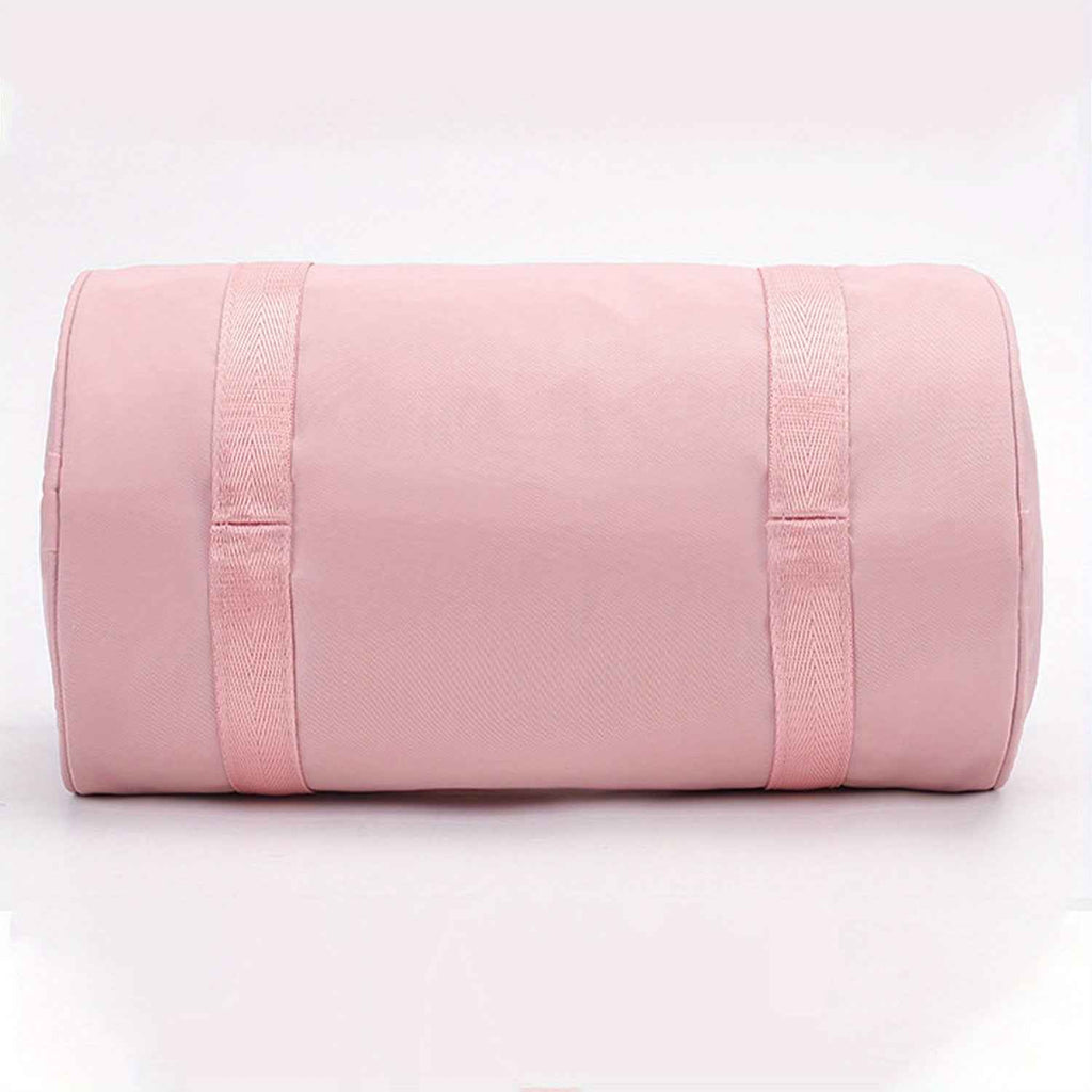 1pc 'THE GYM' Dumbbel Print Messenger Bag - Pink & Black Gym Bag with Zipper Closure, Double Handles, Lightweight & Durable for Yoga, Dance, Travel, Daily Commute - Perfect Gift for Fitness Enthusiasts, Gym Bag, Yoga Accessory, Sporty Design, Sturdy Const