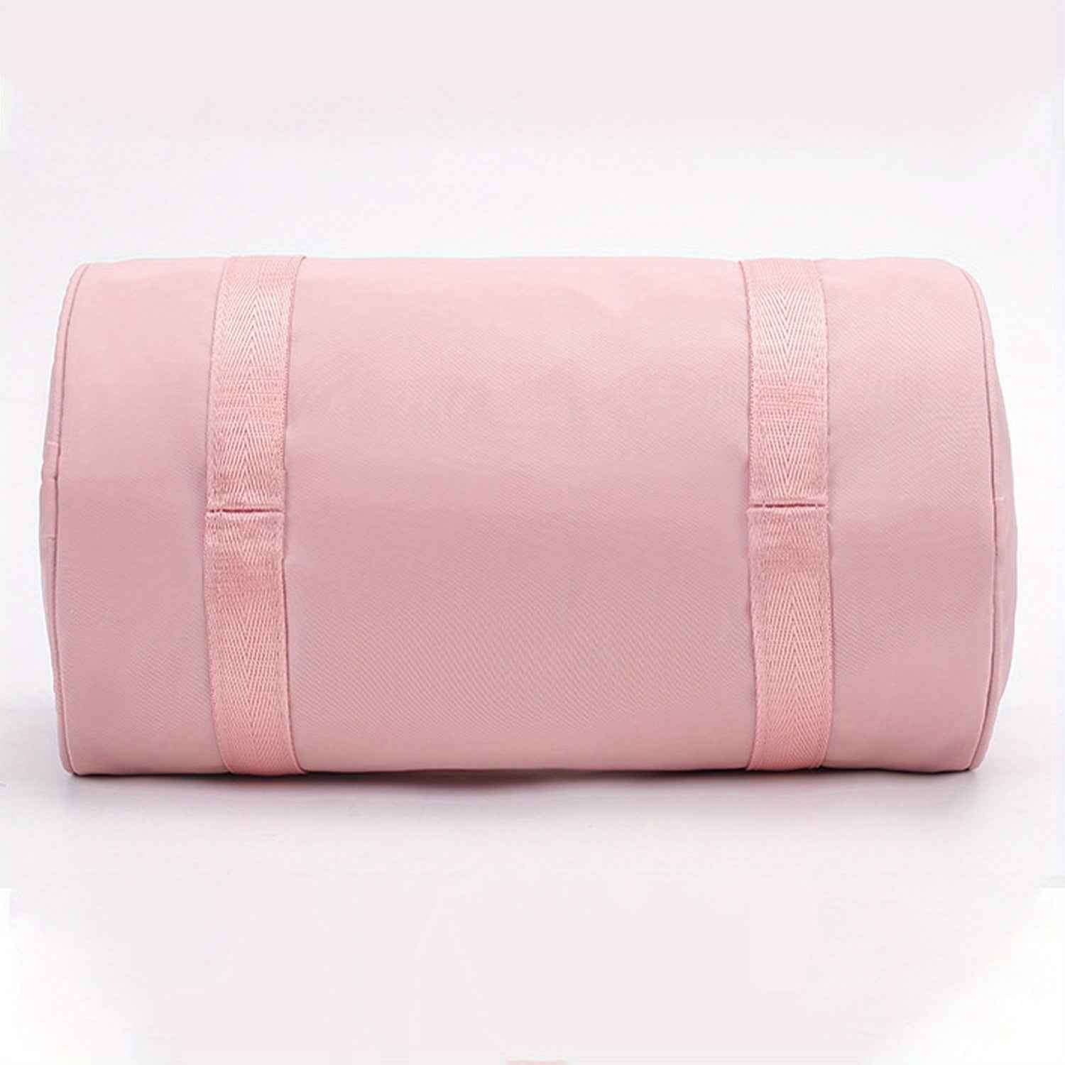 1pc 'THE GYM' Dumbbel Print Messenger Bag - Pink & Black Gym Bag with Zipper Closure, Double Handles, Lightweight & Durable for Yoga, Dance, Travel, Daily Commute - Perfect Gift for Fitness Enthusiasts, Gym Bag, Yoga Accessory, Sporty Design, Sturdy Const