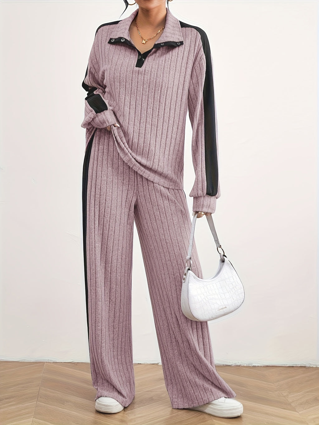 Effortless Chic Womens Casual Loungewear Sweat Set - IRON GODDESS