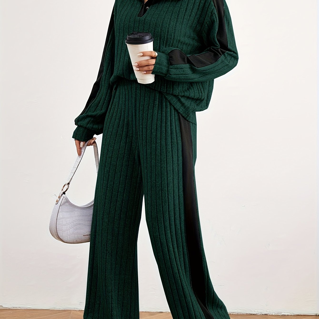 Effortless Chic Womens Casual Loungewear Sweat Set - IRON GODDESS