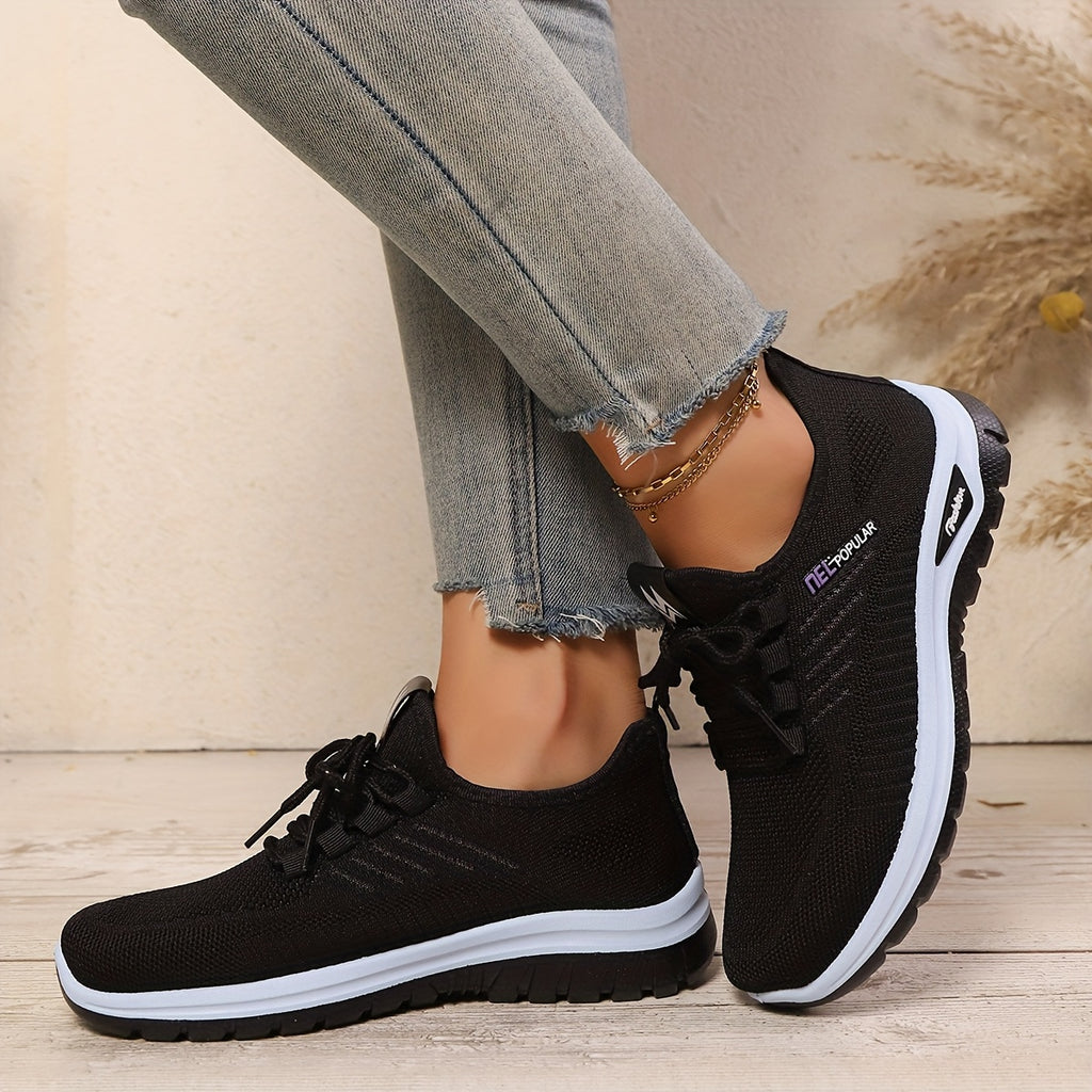Womens Purple Wide Fit Breathable AllSeason Sneakers - IRON GODDESS