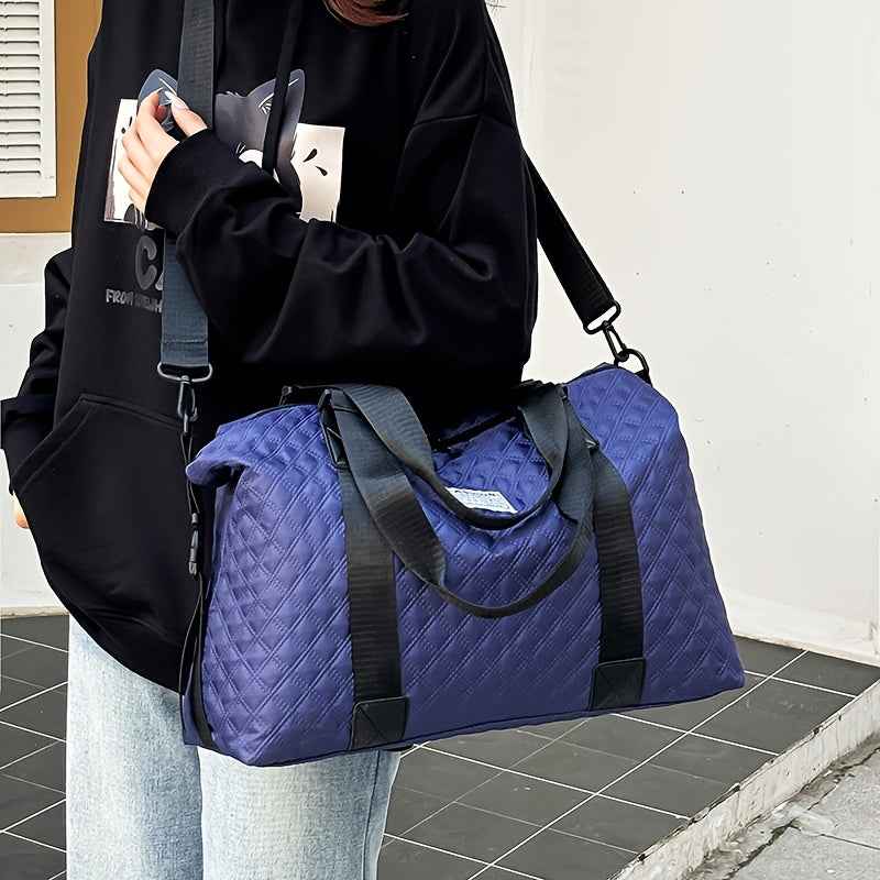 Unisex Gym Bag - Durable Nylon Crossbody Travel Duffel with Multiple Compartments, Adjustable Strap & Zipper Closure for Men & Women, Casual Style for Short Trips, Business, and Everyday Use, Gym Bag, Versatile Carryall, Sleek Design, Sturdy Construction,