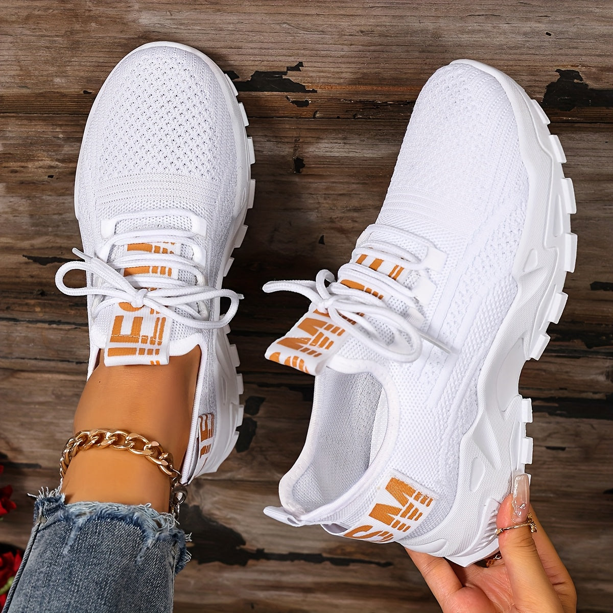 Lightweight Breathable Womens SlipOn Casual Sneakers - IRON GODDESS