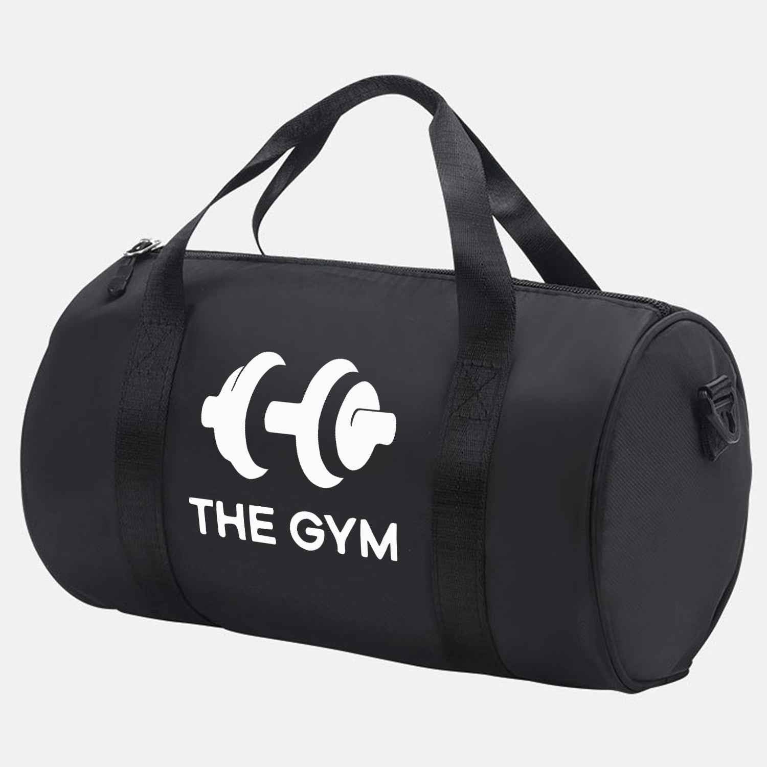 1pc 'THE GYM' Dumbbel Print Messenger Bag - Pink & Black Gym Bag with Zipper Closure, Double Handles, Lightweight & Durable for Yoga, Dance, Travel, Daily Commute - Perfect Gift for Fitness Enthusiasts, Gym Bag, Yoga Accessory, Sporty Design, Sturdy Const